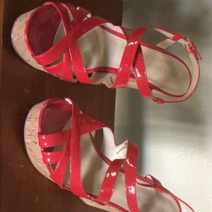 Red Nine West heels